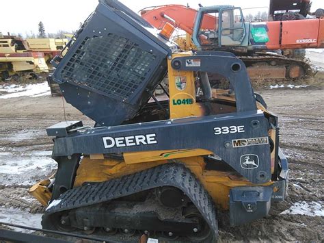 john deere 333e skid steer parked exhaust cleaning|john deere skid steer pricing.